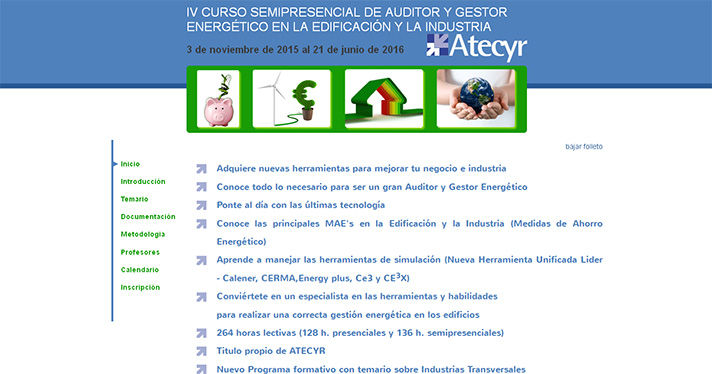 IV Curso Semipresencial de Auditor y Gestor Energético en la Edificación y la Industria