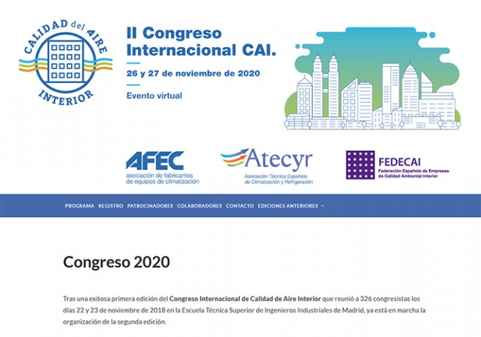 II Congreso Internacional de Calidad de Aire Interior Congreso (CAI) 2020