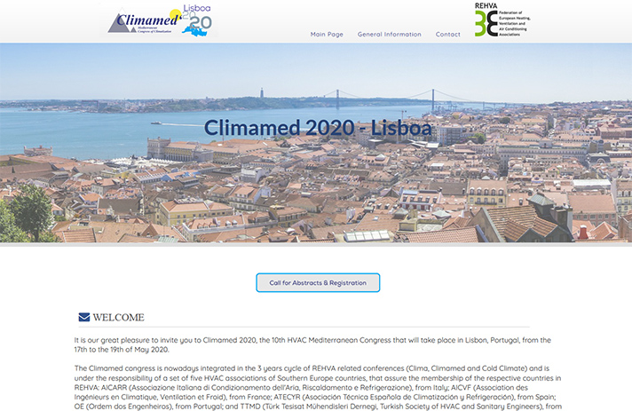 Congreso Mediterráneo de Climatización, Climamed 2020
