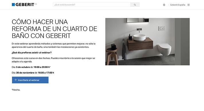 Cómo hacer una reforma de un cuarto de baño con Geberit