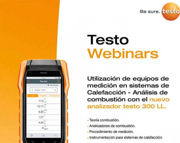 Testo Webinars: Utilización de equipos de medición en sistemas de calefacción