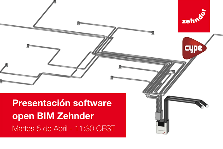 Webinar: nuevo software open BIM Zehnder