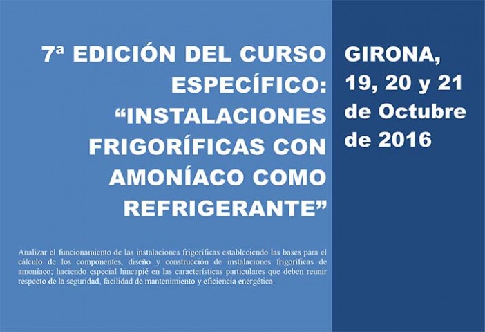 Curso “Instalaciones Frigoríficas con Amoniaco como Refrigerante”