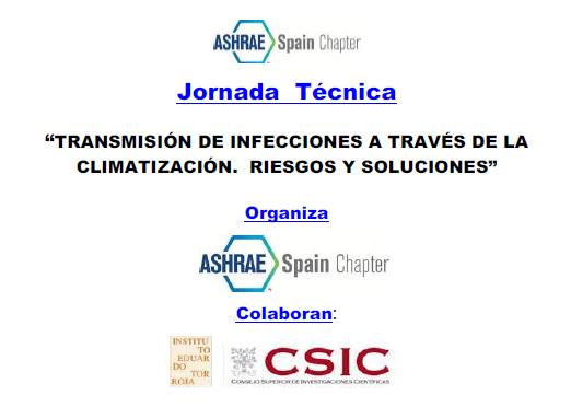 Jornada Técnica sobre "Transmisión de infecciones a través de la climatización. Riesgos y Soluciones"