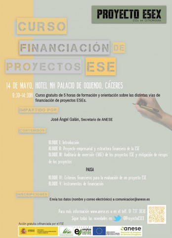 Curso gratuito "Financiación de proyectos ESE"