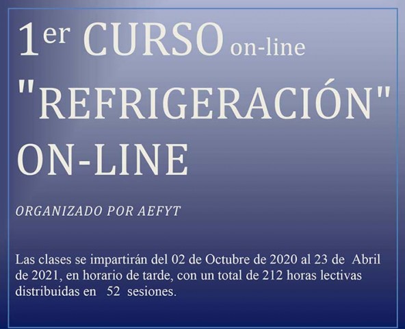 AEFYT: Primer Curso Online de Refrigeración