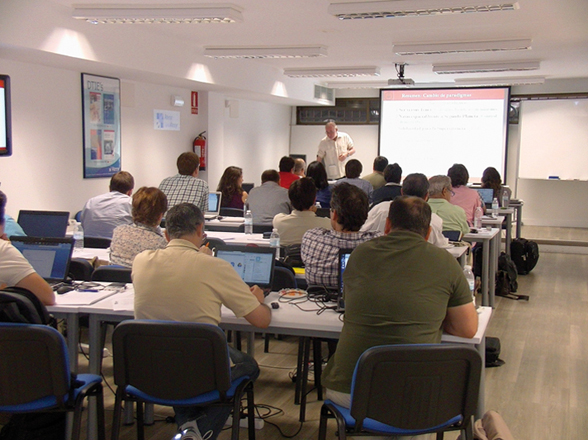 Un momento del desarrollo del curso de Atecyr