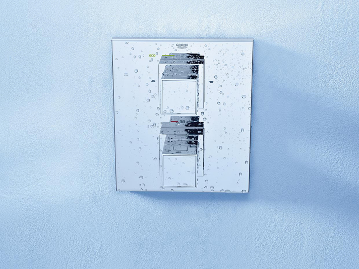 Estos termostatos garantizan un diseño de cuarto de baño cúbico