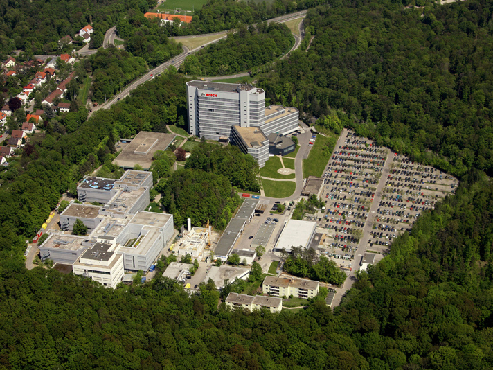 Vista aérea de la sede central del Grupo Bosch en los alrededores de Stuttgart (Alemania)