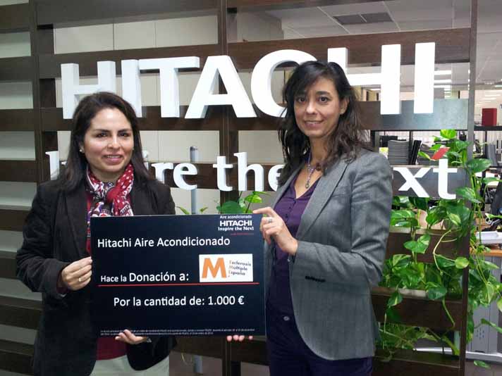 Hitachi ha donado 1.000 euros para la investigación contra la esclerosis múltiple
