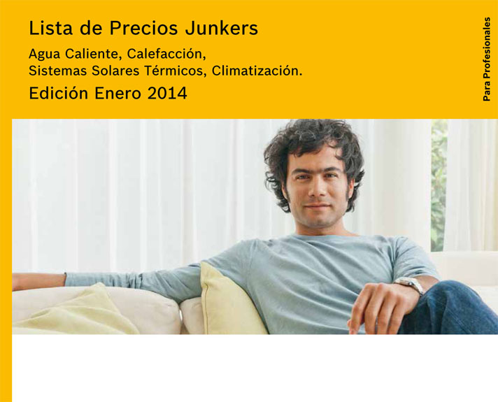 Se incluye toda la gama de productos agrupados por segmentos: agua caliente, calefacción, sistemas solares térmicos y climatización