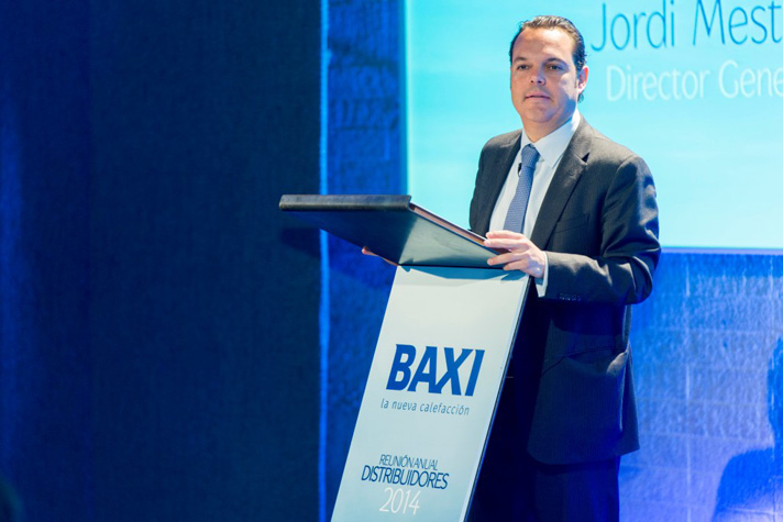 Jorge Mestres, director general de Baxi, durante la Convención Anual de la compañía