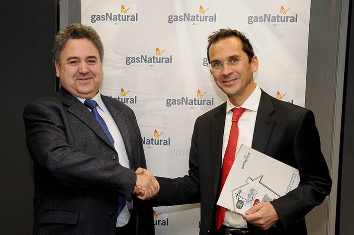 José Javier Cueto Martínez, presidente de CNI (a la izquierda), y Alfredo Ingelmo, director de Promoción del Gas de Gas Natural