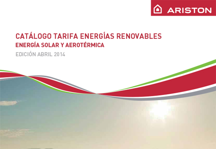 El nuevo catálogo tarifa de Energías Renovables 2014 ha entrado en vigor 1 de mayo