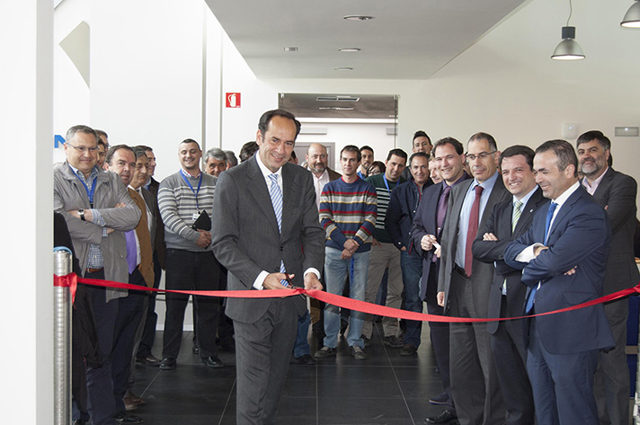 José Ramón Vilana, el Director General de Grundfos España, en el momento de la inauguración