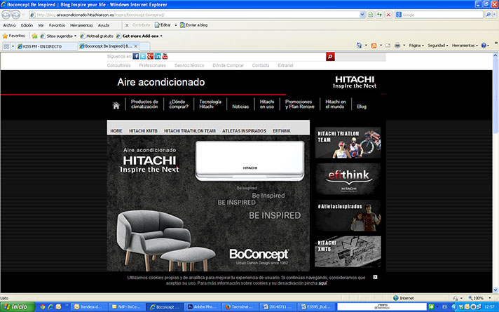 Las firmas BoConcept e Hitachi Aire Acondicionado se unen bajo el lema BoConcept Be Inspired 