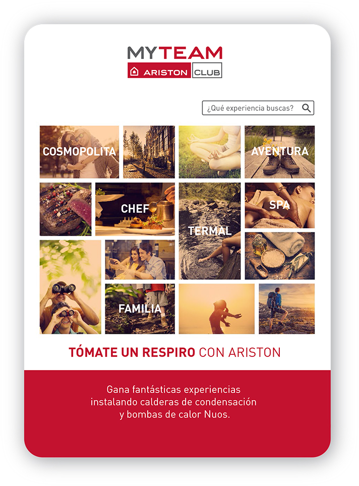 La campaña promocional lleva como lema “Tómate un respiro con Ariston”