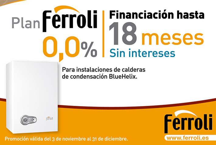 Ferroli pone en marcha su nuevo Plan 0,0%