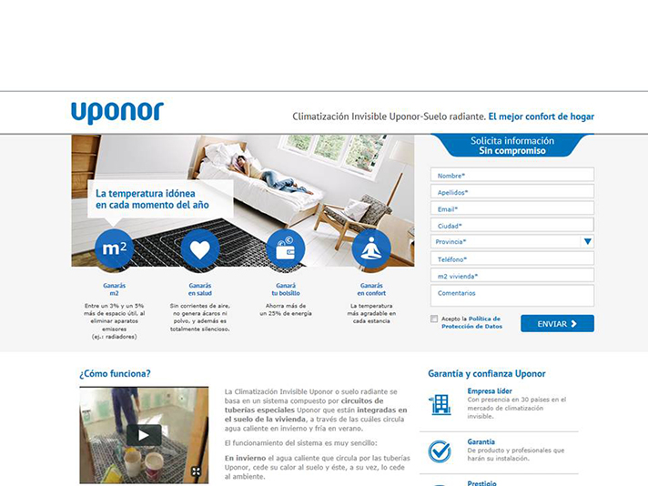 Uponor pone en marcha un portal informativo para usuarios finales 