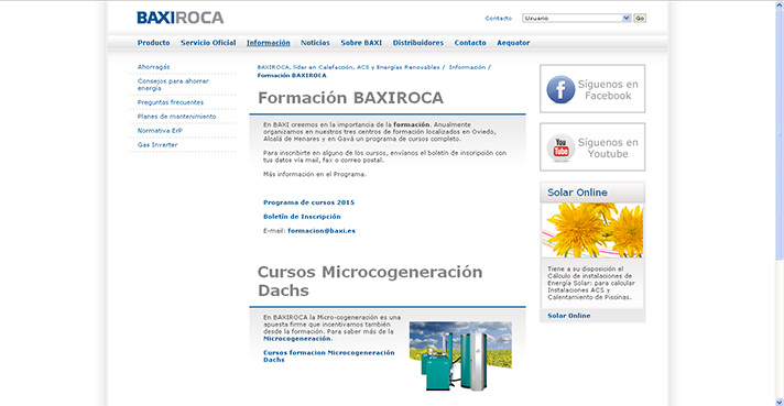 Como novedad, se introducirán dos nuevos cursos sobre “Ecodiseño y Etiquetado Energético” e “Instalaciones de aerotermia”