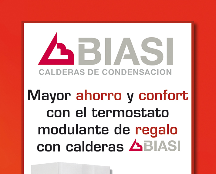 Promoción calderas de condensación Biasi de Tradesa