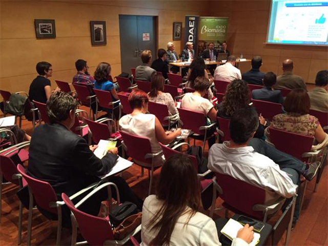 La conferencia de prensa de presentación de Expobiomasa 2015 se celebró en el IDAE