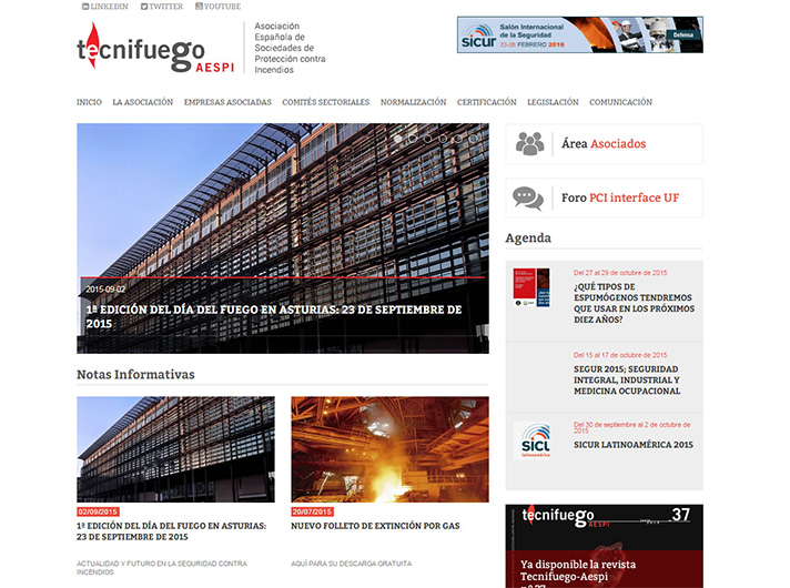Tecnifuego-Aespi pone en marcha nueva web