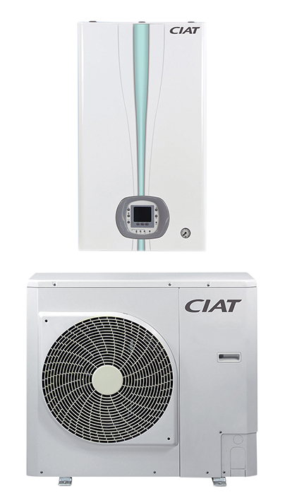 CIAT presenta la solución aire/agua partida con tecnología inverter y clasificación energética A++