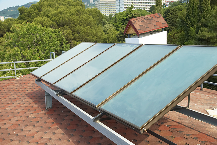 La energía solar térmica registró un descenso durante el último año