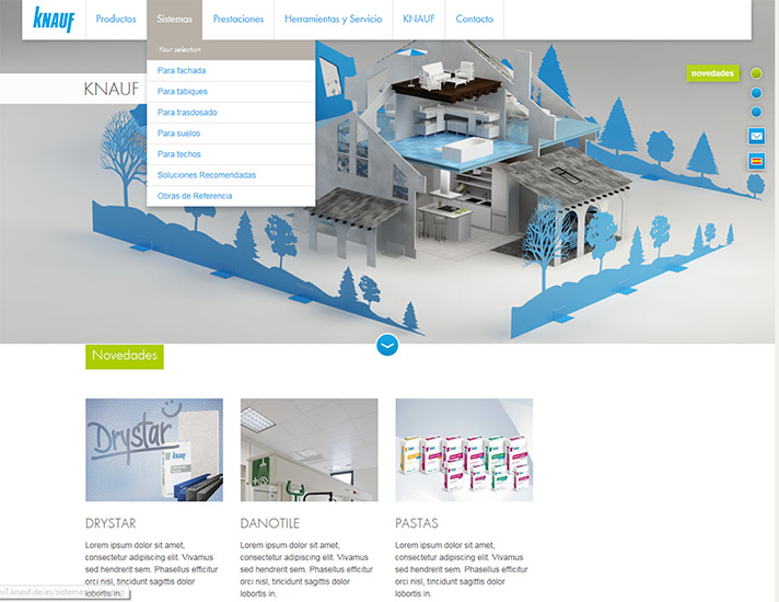 La nueva web de Knauf está adaptada a todo tipo de dispositivo móvil
