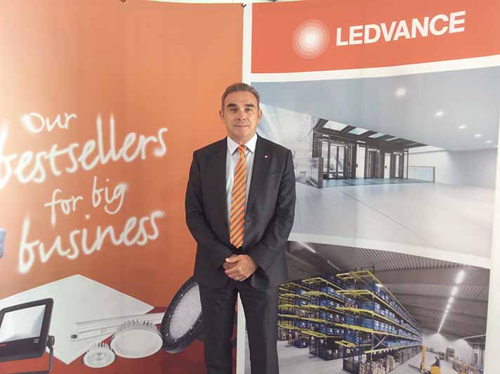 Cristóbal Ripoll, Director General de Osram, durante la presentación de Ledvance