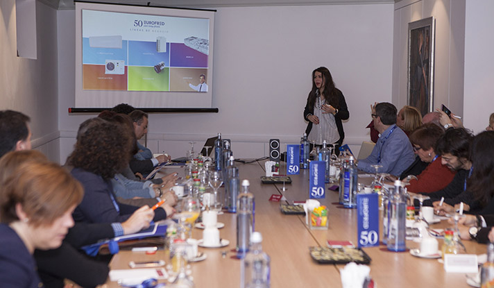 Nathalia Acevedo, Directora de Comunicación de Eurofred, durante la presentación celebrada en Madrid