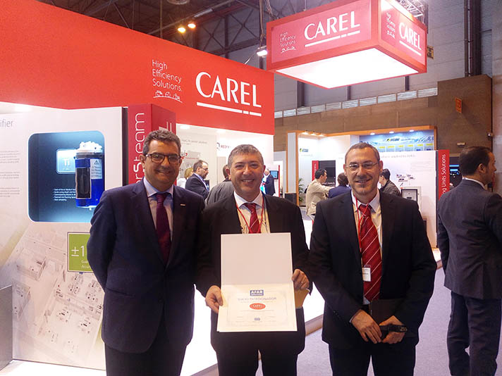 Carel recibió el Diploma Acreditativo de AFAR en la Feria Climatización y Refrigeración 2017