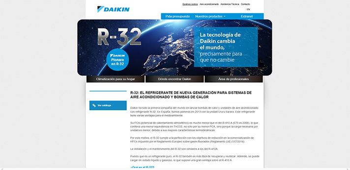 En esta nueva web los usuarios podrán conocer qué es el R-32