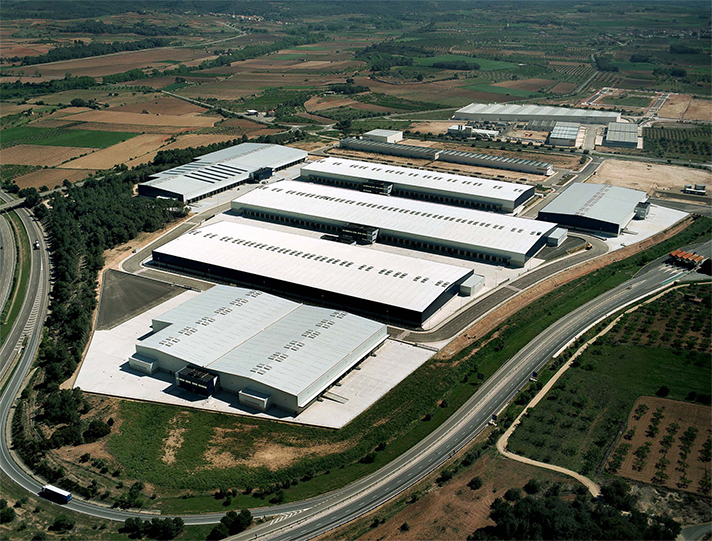 Vista área de los almacenes de Tarragona