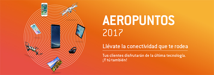 Los Aeropuntos son únicamente acumulables con los pedidos tramitados entre el 02/10/2017 y el 24/11/2017