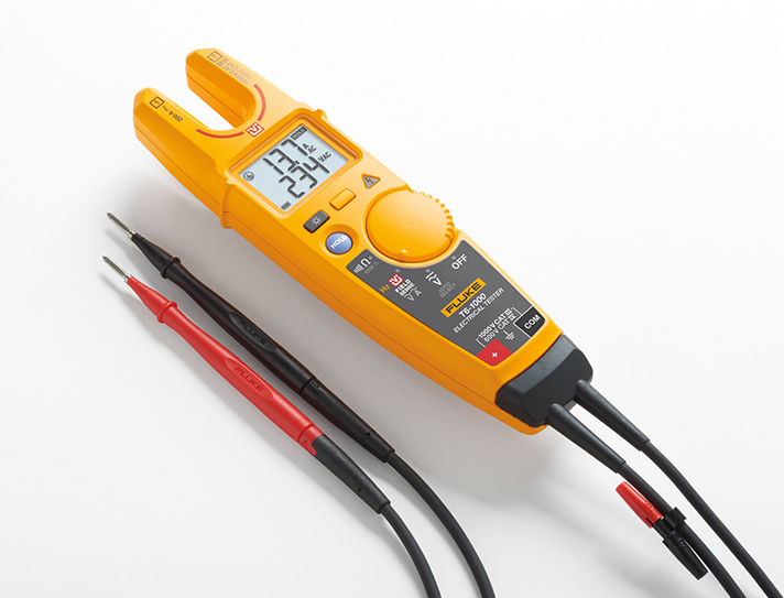 Los comprobadores permiten que los electricistas puedan detectar la tensión y la corriente, sin cables de prueba 
