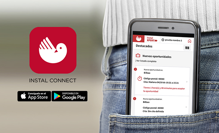Instal CONNECT, pensada para instaladores que forman parte de la red Instal XPERT y socios del club de fidelización Instal CLUB