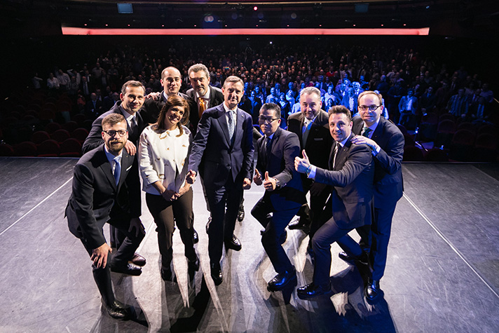 Todo el equipo directivo de Daikin en la presentación celebrada en Madrid