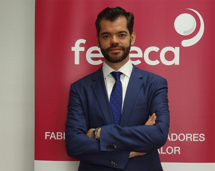 Vicente Gallardo, en la sede de Fegeca