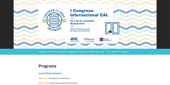 El programa completo del I Congreso CAI se encuentra disponible en el enlace http://congresocai.es/programa/ 