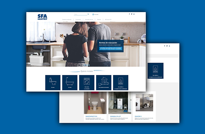 La nueva web de SFA Sanitrit está pensada para facilitar al usuario el acceso a la información