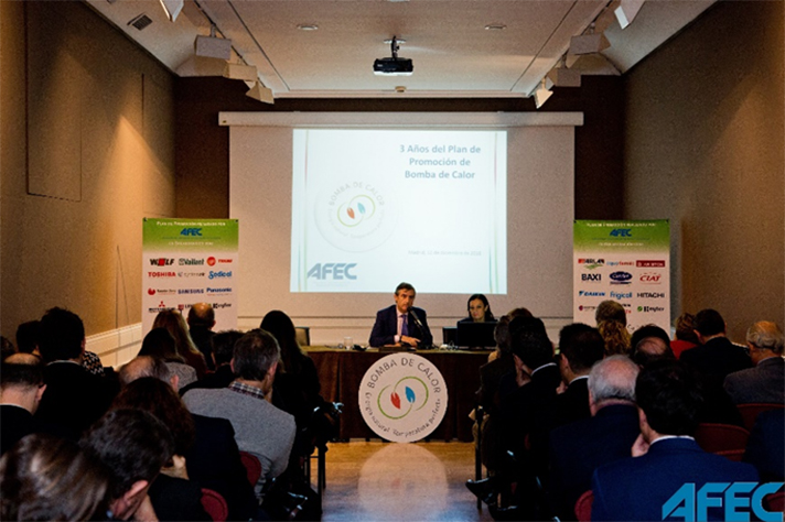 La presentación del tercer aniversario del Plan de Promoción de la Bomba de Calor se celebró en Madrid