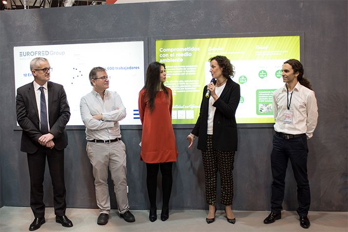 Ignasi Franquesa, Director General de Eurofred, Jaume Santacana, Director Estratégico de Eurofred, Nathalia Acevedo, Directora de Comunicación y RSC de Eurofred, Valvanera Ulargui Aparicio, Directora de la OECC y Francisco M. Martínez, de Sylvestris