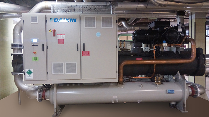 El modelo de enfriadora elegido para el proyecto fue la unidad Daikin EWWDC14VZXSA2