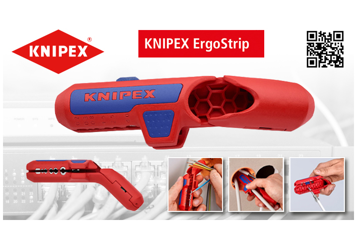 Knipex ErgoStrip es una novedad mundial en el campo de las herramientas para cables