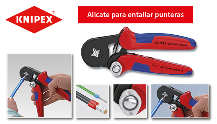 Todas las crimpadoras de Knipex son calibradas individualmente 