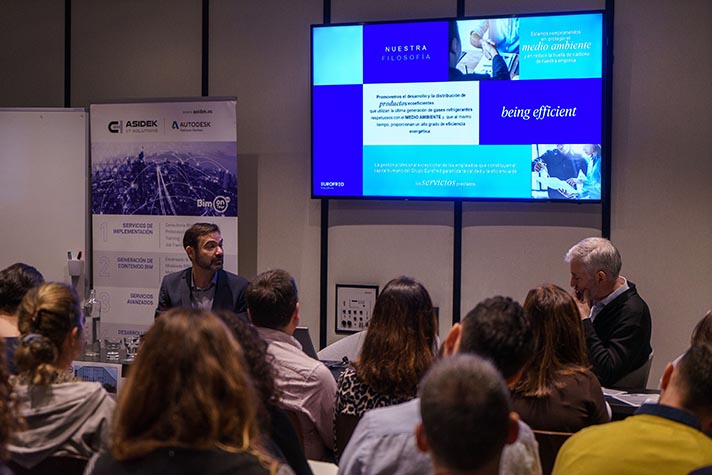 La participación de Eurofred se concretó en una ponencia sobre las nuevas soluciones eficientes VRF y su impacto en la sostenibilidad de los edificios