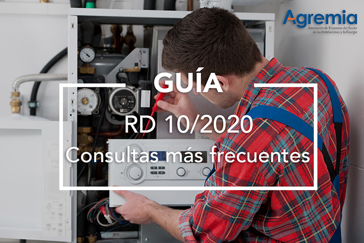 Las actividades de mantenimiento y de reparaciones de averías urgentes son consideras esenciales en el RD-Ley 10/2020