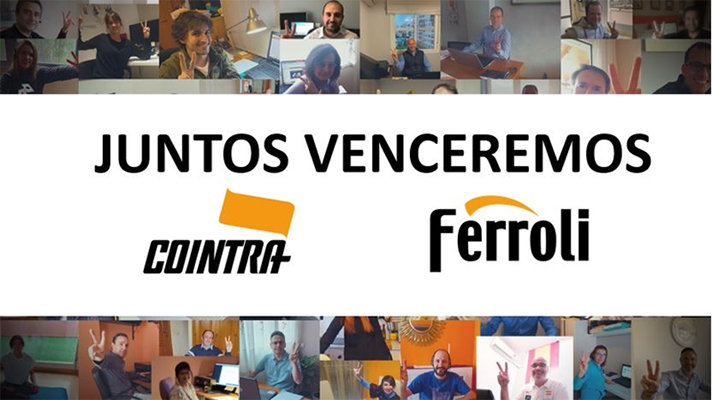 El Grupo Ferroli ha querido enviar un mensaje de ánimo en forma de vídeo a todos sus clientes, instaladores y empleados